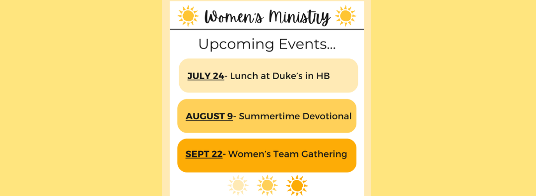 Ladies-Upcoming Summer Events