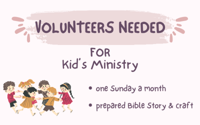 Kid’s Ministry Volunteers