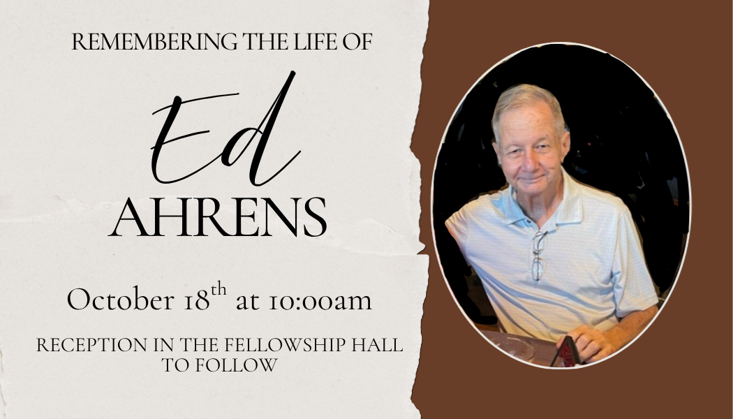 Memorial Service-Ed Ahrens